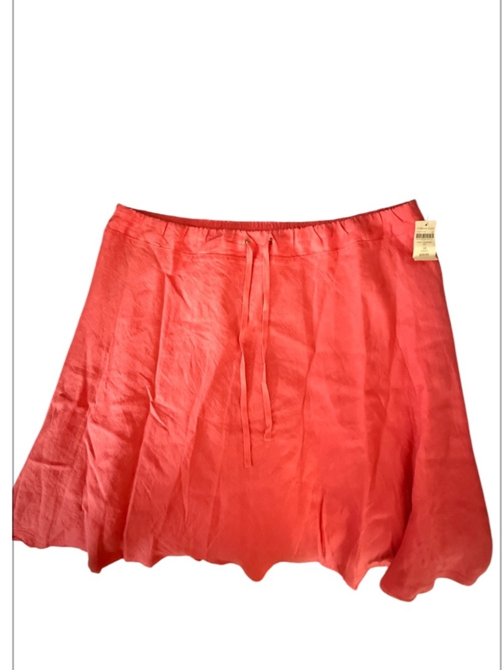 Coldwater 100% Linen Coral Skirt